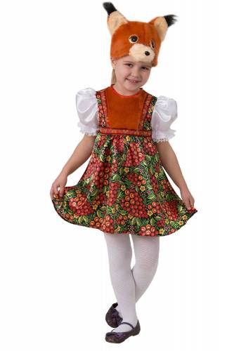 Карнавальный костюм для девочки р 24-30 Jeanees Белочка Венди оранжевый